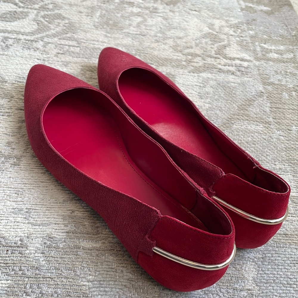 Calvin Klein flats microsuede size 8.5